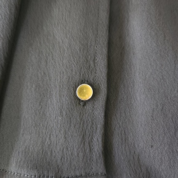 ba&sh Pamela Robe Dress (Altered Length to be a Flowy Peplum Top) in Black US M - Picture 4 of 4